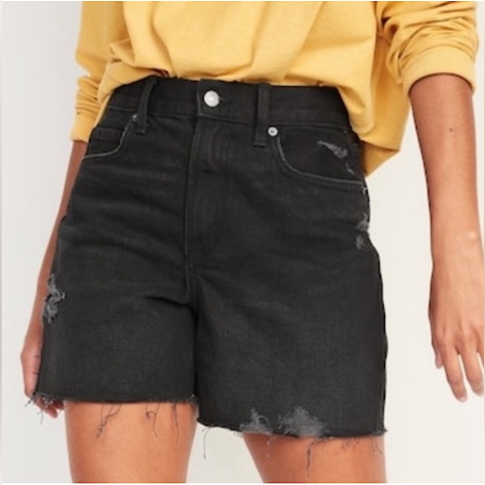 Old Navy High-Waisted Slouchy Straight Cut-Off Jean Shorts